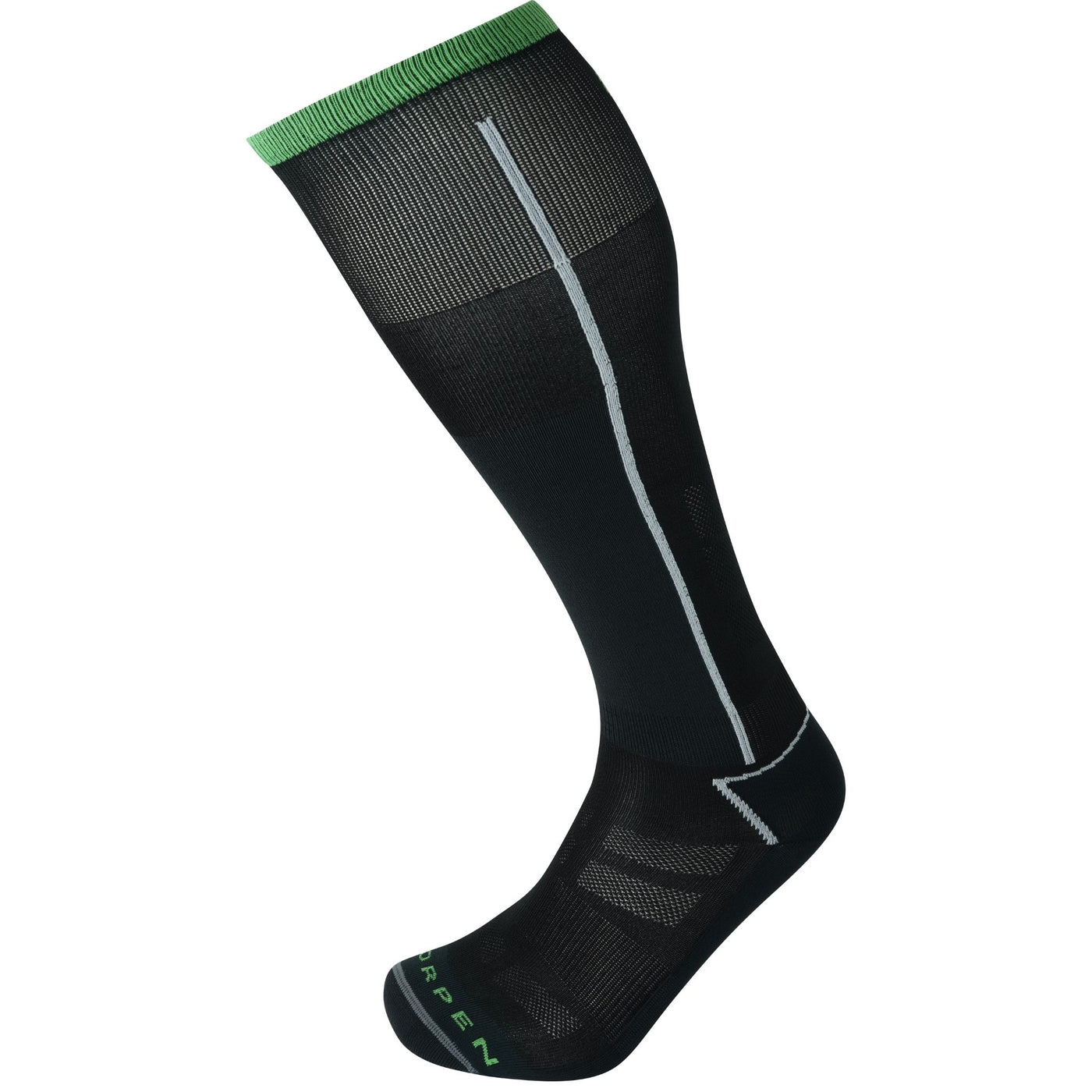 Lorpen Precision Fit Ultralight Eco Ski Socks APPAREL Lorpen BLACK/GREY XS 