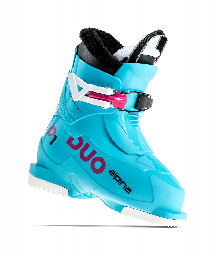 Alpina Duo 1 Kid's Ski Boots SKI BOOTS Alpina 16.5 Turquoise 