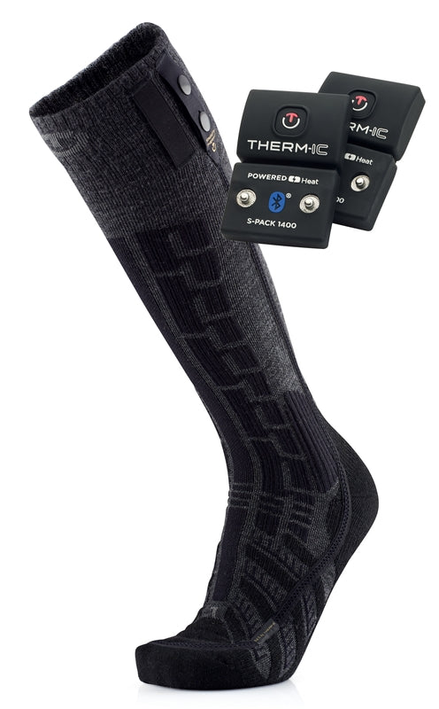 Therm-ic Ultra Warm Comfort Socks S.E.T® + S-Pack 1400 BT HEATED ACCESSORIES Therm-ic 35-36 (XS)  